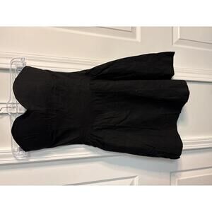 Allegra K Strapless Black mini Dress size M 497